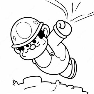 Explosive Mario Bomb Coloring Page 60273-48520