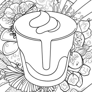 Yogurt Coloring Pages