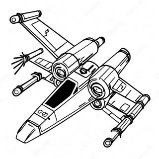 X Wing Starfighter Coloring Page 60302-48531