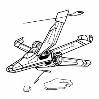 X Wing Starfighter Coloring Page 60302-48532