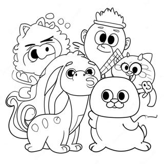 Doug And Friends Coloring Page 60313-48536