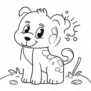 Fun Dot Coloring Page With Animals 6032-4986