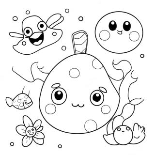 Fun Dot Coloring Page With Animals 6032-4988