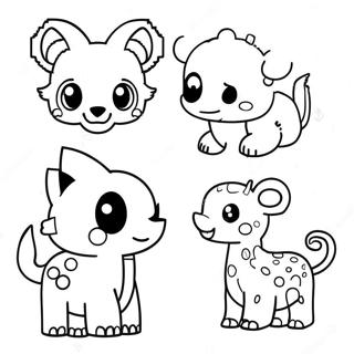 Cute Pixel Art Animals Coloring Page 60333-48555