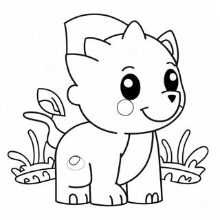 Cute Pixel Art Animals Coloring Page 60333-48556