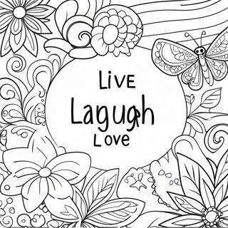 Live Laugh Love Coloring Pages