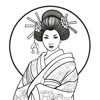 Geisha Coloring Page 60382-48592