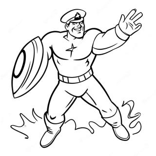 Action Packed Captain Man Coloring Page 60413-48616