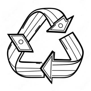 Recycling Symbol Coloring Page 6041-4983