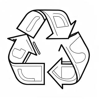 Recycling Symbol Coloring Page 6041-4984