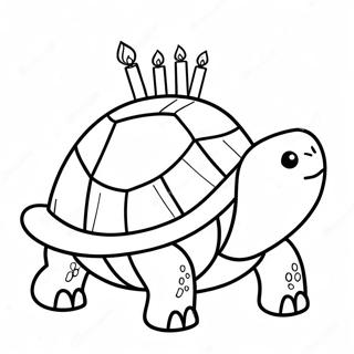 Christmas Turtle Coloring Pages