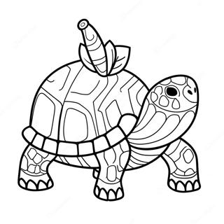 Christmas Turtle Coloring Page 60422-48618