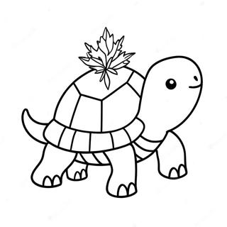 Christmas Turtle Coloring Page 60422-48619