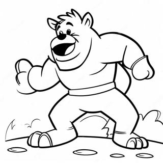 Brave Underdog In Action Coloring Page 60473-48667