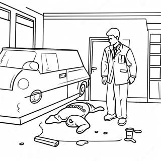 Crime Scene Investigation Coloring Page 60482-48670