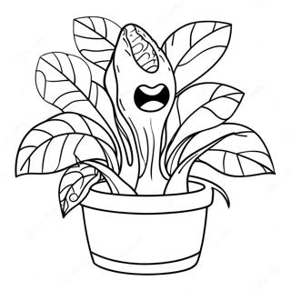 Audrey Ii Plant Coloring Page 60493-48681