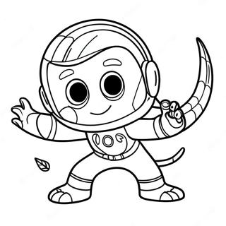 Pj Masks Gekko Mobile Coloring Pages