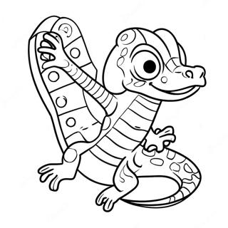 Gekko Mobile In Action Coloring Page 60503-48691