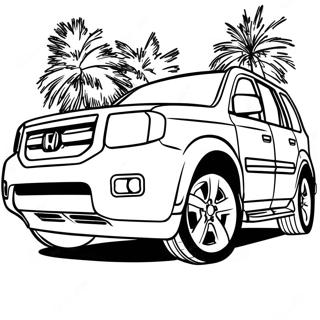 Honda Pilot Coloring Pages