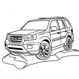 Honda Pilot Coloring Page 60512-48694