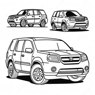 Honda Pilot Coloring Page 60512-48695