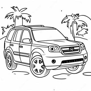 Honda Pilot Coloring Page 60512-48696