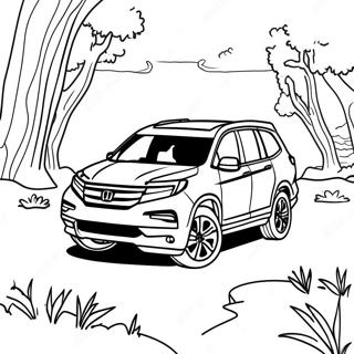 Honda Pilot Adventure Coloring Page 60513-48697