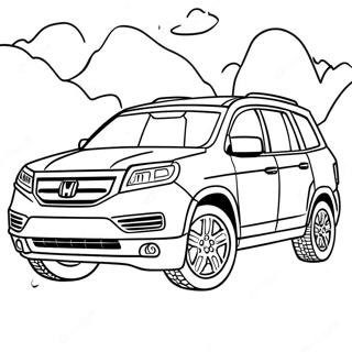 Honda Pilot Adventure Coloring Page 60513-48698