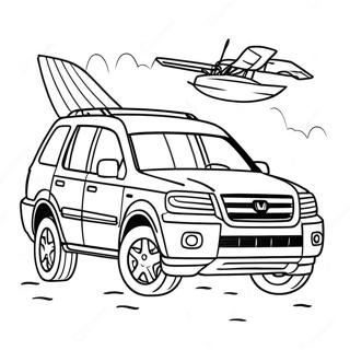 Honda Pilot Adventure Coloring Page 60513-48699