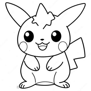 Halloween Pikachu Coloring Page 6051-4991