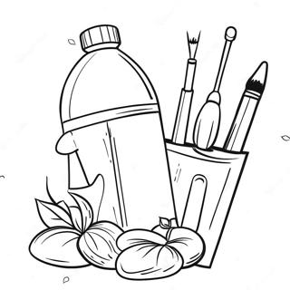 Paint And Sip Templates Coloring Page 60532-48711