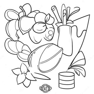 Creative Paint And Sip Templates Coloring Page 60533-48718