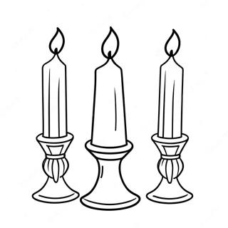 Shabbat Candles Coloring Page 60592-48758