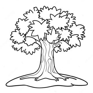 Colorful Chicka Chicka 123 Tree Coloring Page 60603-48773