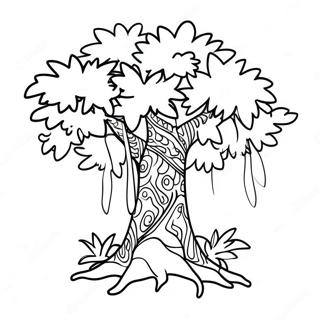 Colorful Chicka Chicka 123 Tree Coloring Page 60603-48774