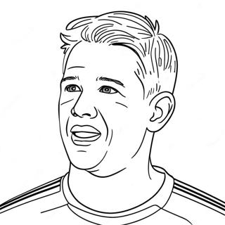 Kevin De Bruyne Coloring Pages