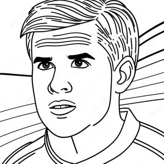 Kevin De Bruyne Action Shot Coloring Page 60612-48771