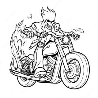 Ghost Rider Coloring Page 6061-4999