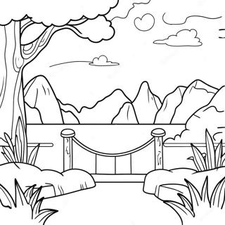 Calming Nature Scene Coloring Page 60643-48805