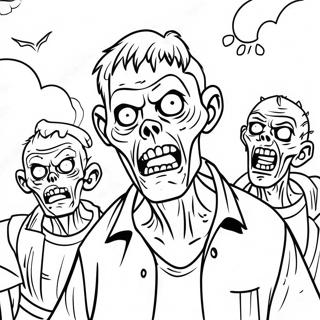 Zombies Coloring Page 60682-48834