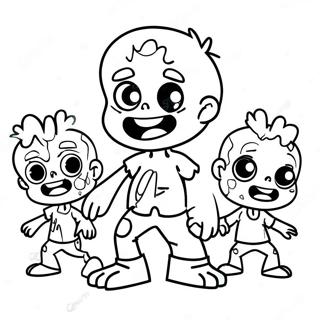 Zombies Coloring Pages