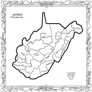 West Virginia State Outline Coloring Page 60692-48840