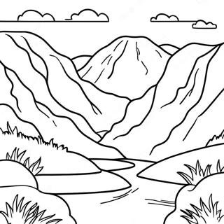 Beautiful West Virginia Mountains Coloring Page 60693-48841