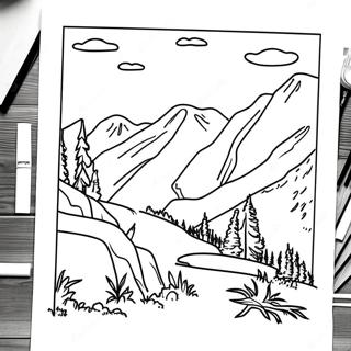 Beautiful West Virginia Mountains Coloring Page 60693-48842