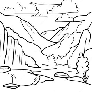 Beautiful West Virginia Mountains Coloring Page 60693-48843