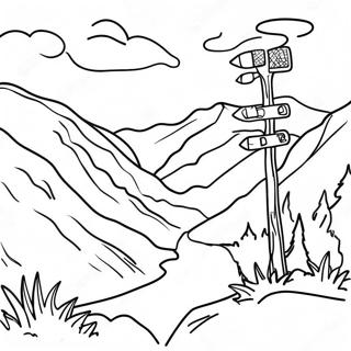 Beautiful West Virginia Mountains Coloring Page 60693-48844