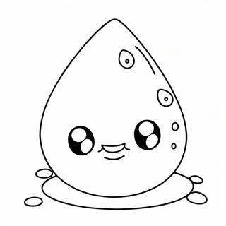 Cute Water Droplet Coloring Page 60723-48867