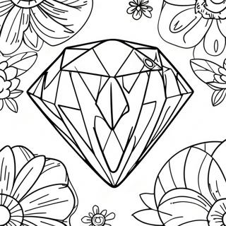 Sparkling Diamond Coloring Page 6072-5016