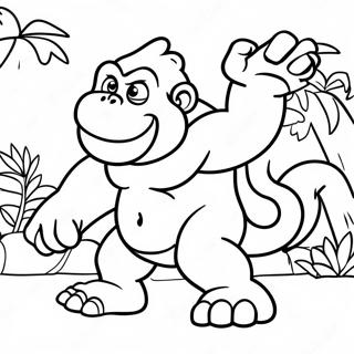 Dixie Kong Coloring Pages