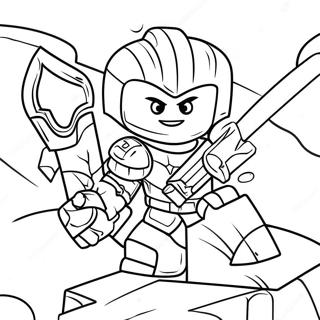 Epic Nexo Knights Battle Coloring Page 60763-48898